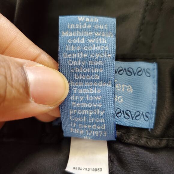 Simply Vera Vera Wang Black Satin Straight Leg Pants 16P - Picture 9 of 9